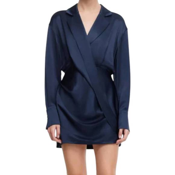 NEW ACLER woodbine dress in navy - Picture 1 of 3